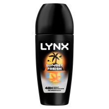 Lynx Men Sunset Fresh Roll On Deodorant with a mango and mandarin scent and 48 hour protection against sweat and body odour 50 ml, Pack of 6