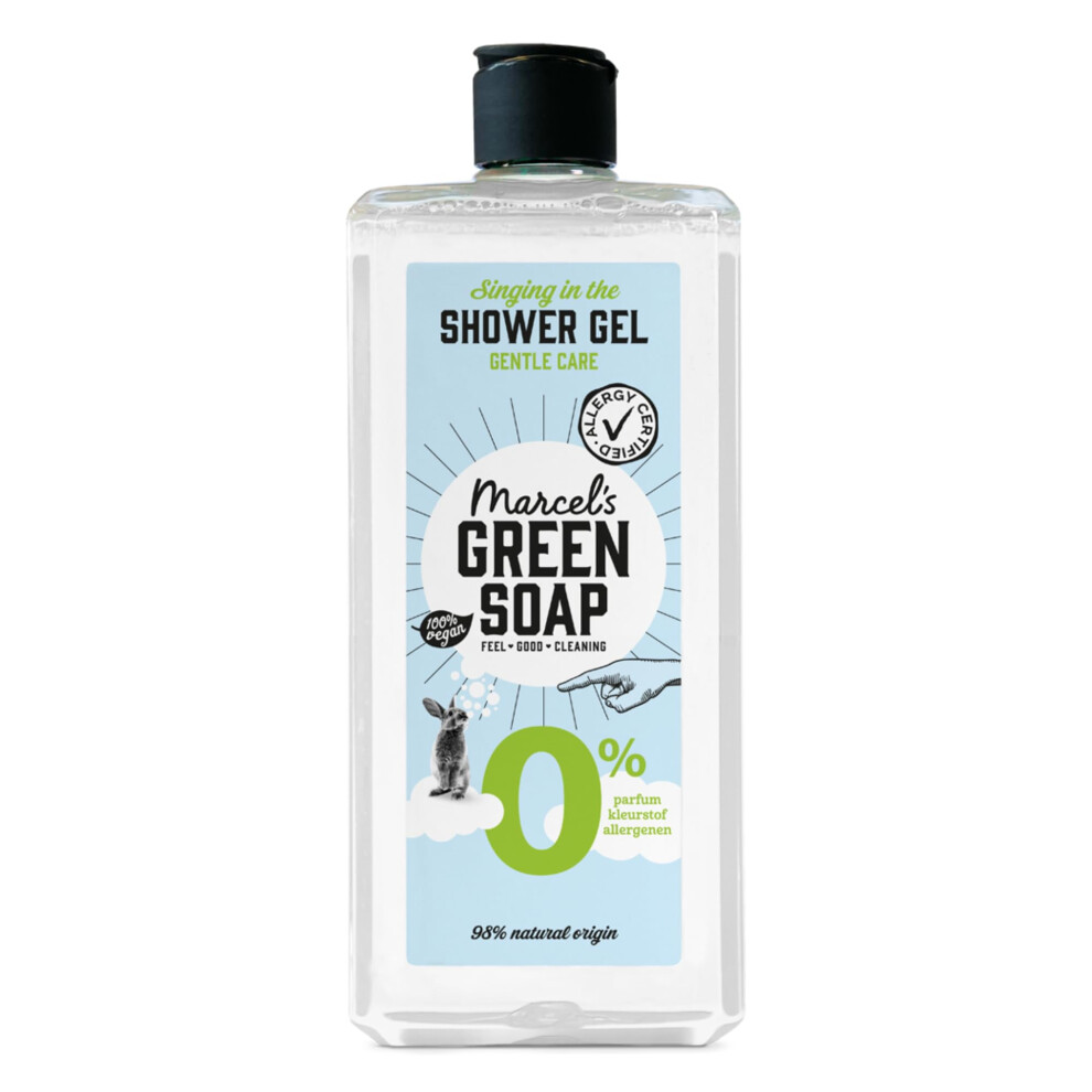 Marcel's Green Soap Green Marcel's Soap - Shower Gel - 0% - Allergy Certified - Microplastic-Free Formula ? Paraben Free - Recycled Plastic Bottle - 96% Natural