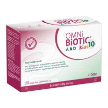 OMNi BiOTiC 10 AAD Kids | Probiotic for Kids | Easy to take | Child-Specific Formulation with Neutral Flavour | 20 Sachets | Powder | Vegan |