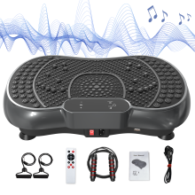 Vibration Plate C Black with Bluetooth and Rope