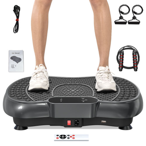 Plataforma Vibratória C Preta com Bluetooth e Corda 1