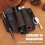 Full Grain Leather Multitool Sheath EDC Belt Organizer with HeavyDuty Stitching Dark Brown 5