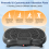 Plataforma Vibratória C Preta com Bluetooth e Corda 4