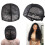 2pcs Black Elastic Dome Wig Caps with Adjustable Strap, Breathable Double Lace for DIY Wig Making 1