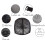 2pcs Black Elastic Dome Wig Caps with Adjustable Strap, Breathable Double Lace for DIY Wig Making 3