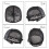 2pcs Black Elastic Dome Wig Caps with Adjustable Strap, Breathable Double Lace for DIY Wig Making 2