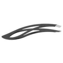 Stainless Steel Eyebrow Tweezers Slant Tip Precision Shaping Tool for Men and Women