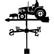 Metal Weather Vane Vintage Wind Direction Indicator Rustproof for Outdoor Garden Roof Decoration
