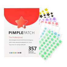Star Shaped Acne Patches with Tea Tree Oil, Hydrocolloid Pimple Patches for Face, 4 Sizes 357 Ct