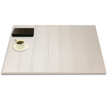 Foldable Bathtub Cover Tray White PVC Dustproof Heat Insulating Shutter Lid 116x70cm