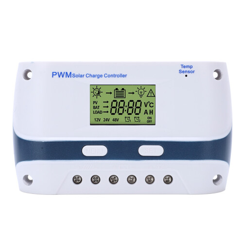 LCD Display Solar Controller With Multifunctional Design MPPT Technology High Efficiency Enhanced Safety Features Dual USB Ports Versatile Usage