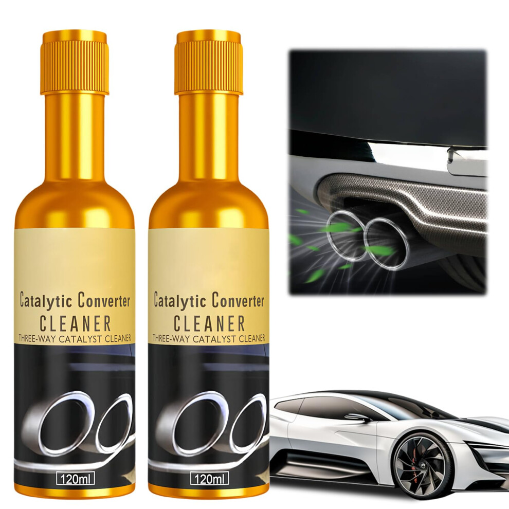 2Pcs Catalytic Converter Cleaner For Gas And Diesel Engines, Fuel System Additive To Restore Performance And Improve Efficiency 9164114226372