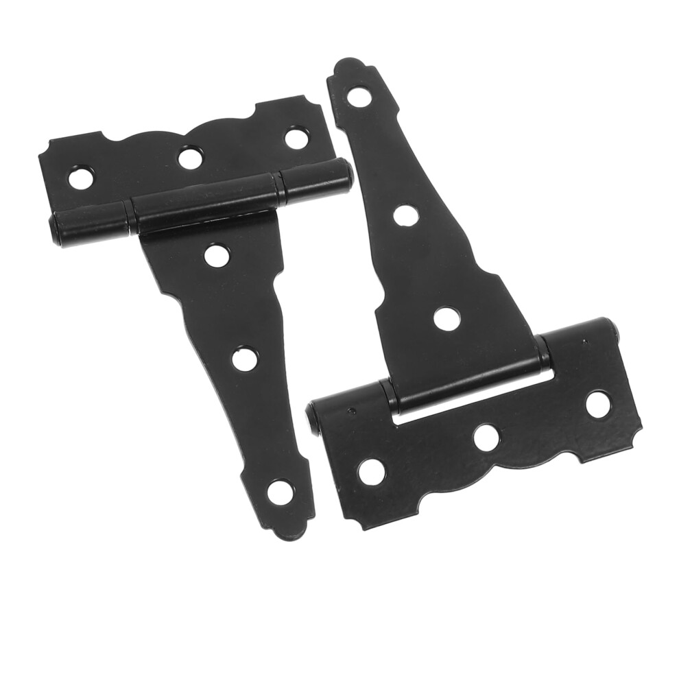 4Inch Heavy Duty Barn Door Gate Hinges Matte Black Weatherproof Outdoor Shed Hardware 9164114226464