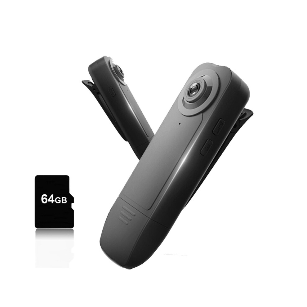 1080P Body Camera With Night Vision, 64Gb Memory, Motion Detection, 360 Min Battery, Wide Angle Lens 9164114177001