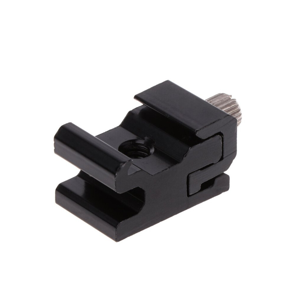 Hot Shoe Mount Adapter With Secure Clamping Lock, Durable Alloy Flash Bracket For Camera Tripod 9174973515913