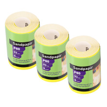 80 Grit Sandpaper Roll 3 Pack Abrasive Polishing for Woodworking & DIY Projects