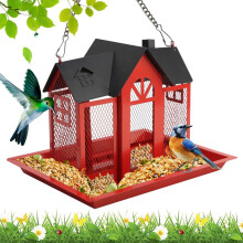 Squirrel Proof Wild Bird Feeder, Outdoor Bird Feeder for Garden Yard, Weatherproof Metal