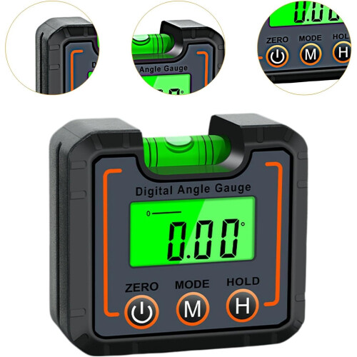 Digital Angle Gauge Level Portable Inclinometer Angle Protractor For Construction Carpentry Electrical Backlit 2
