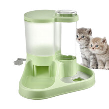 Automatic Feeder and Water Dispenser Kit for Pets Transparent Removable Design 2 In 1 Food And Water Feeder Green