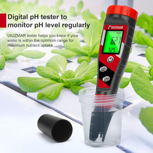 4 in 1 pH EC TDS Temperature Meter for Hydroponics Nutrient Solution with RealTime Display 2