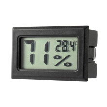 Thermohygrometer 10Pack Embedded Mini Digital LCD Display FY12 Wire With Probe