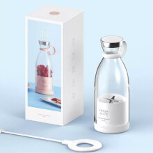 Portable Blender 350ml USB Rechargeable Mini Smoothie Maker for Travel and Shakes White