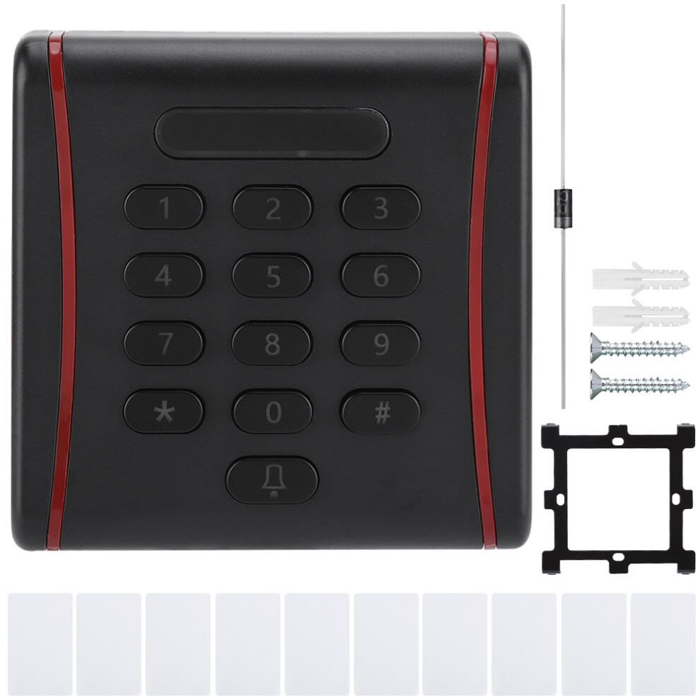 Metal Access Control Keypad Waterproof Rfid Controller Standalone Access Controller Proximity Rfid Reader Single Door Entry System Adjustable Height 9164030307438