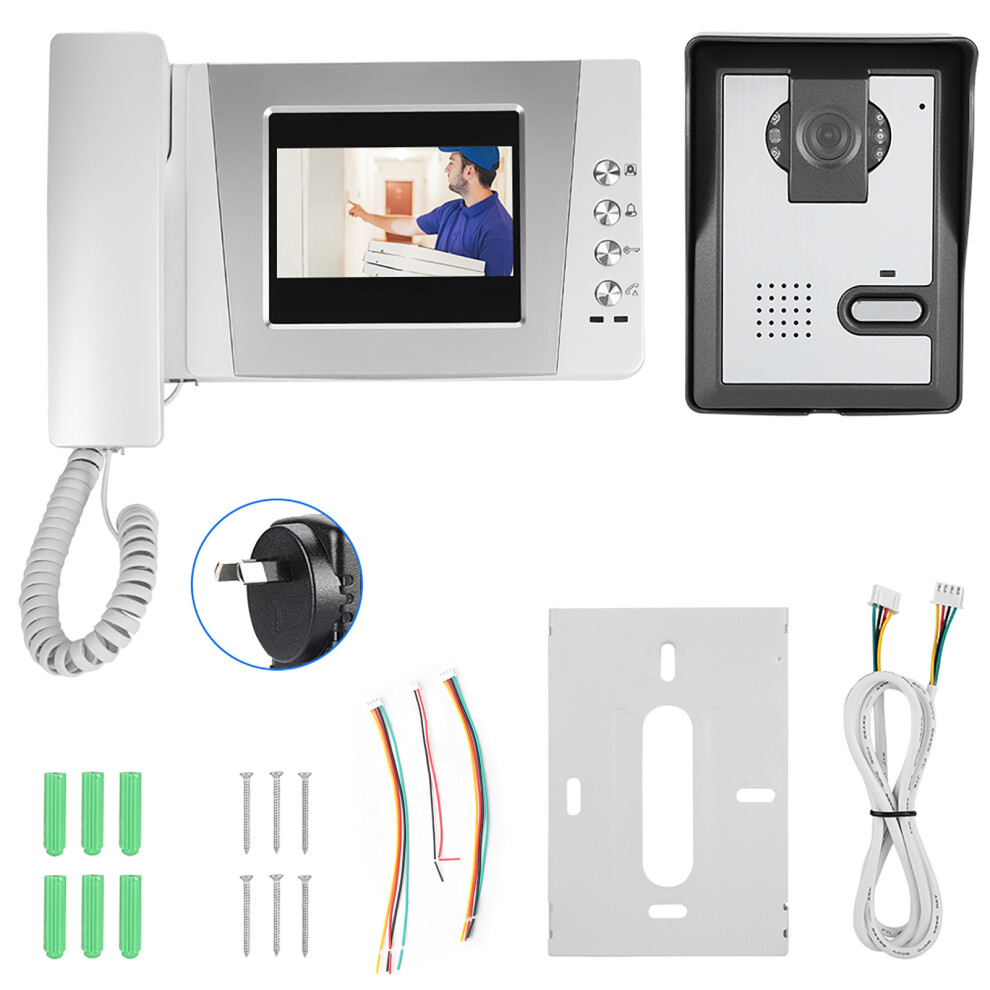 Lcd Monitor Video Doorbell System Ir Night Vision Outdoor Camera With Handsfree Intercom Remote Electric Unlocking And Multi Device Compatibility In 9138057813906
