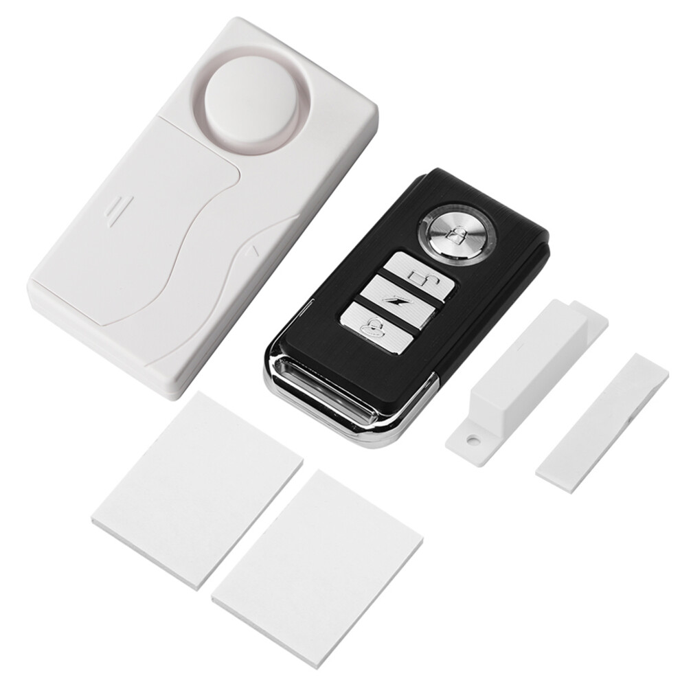 Loud Alarm Security System With Remote Control Wireless Anti-Theft Detection Vibration Activation Magnetic Trigger Simple Installation For Home Kids 9138057813876