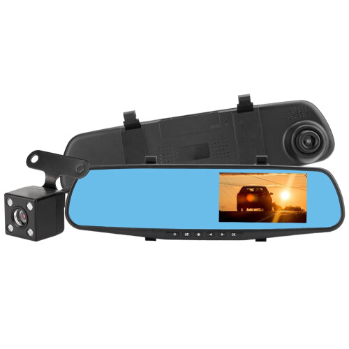 Οπισθοπορείας καθρέφτη Dash Cam4.3Inch Έξυπνο σύστημα οδήγησης με διπλό φακό 1