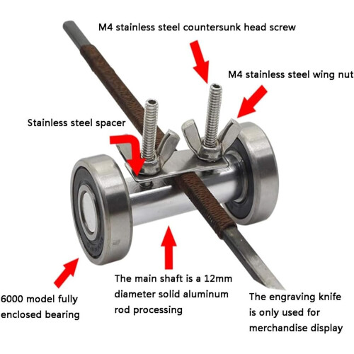 Wood Chisel Tool Set Honing Guide, Fixed Angle Holder, Wood Chisel Sharpener, Plane Iron Sharpening, Silver 2Piece 1