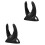 2pcs Adjustable Barcode Scanner Holder Stand Universal Wall Mount for POS Systems, Black 1