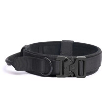 Adjustable Tactical Dog Collar XL 5062cm Nylon Military Style with Soft Padding and HeavyDuty Buckle for Large Dogs