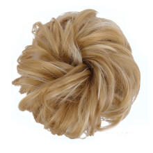 Hair Bun Extension Curly Synthetic Chignon Clip In Messy Bun Hairpiece with Claw Clip 22H613