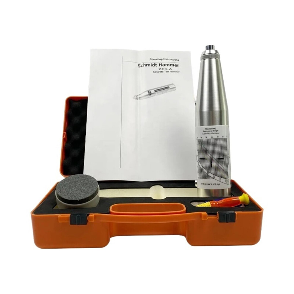 Zc3a Portable Concrete Rebound Hammer Tester Ndt Resiliometer Schmidt Hammer Precise Clear Measurement 9164114219855