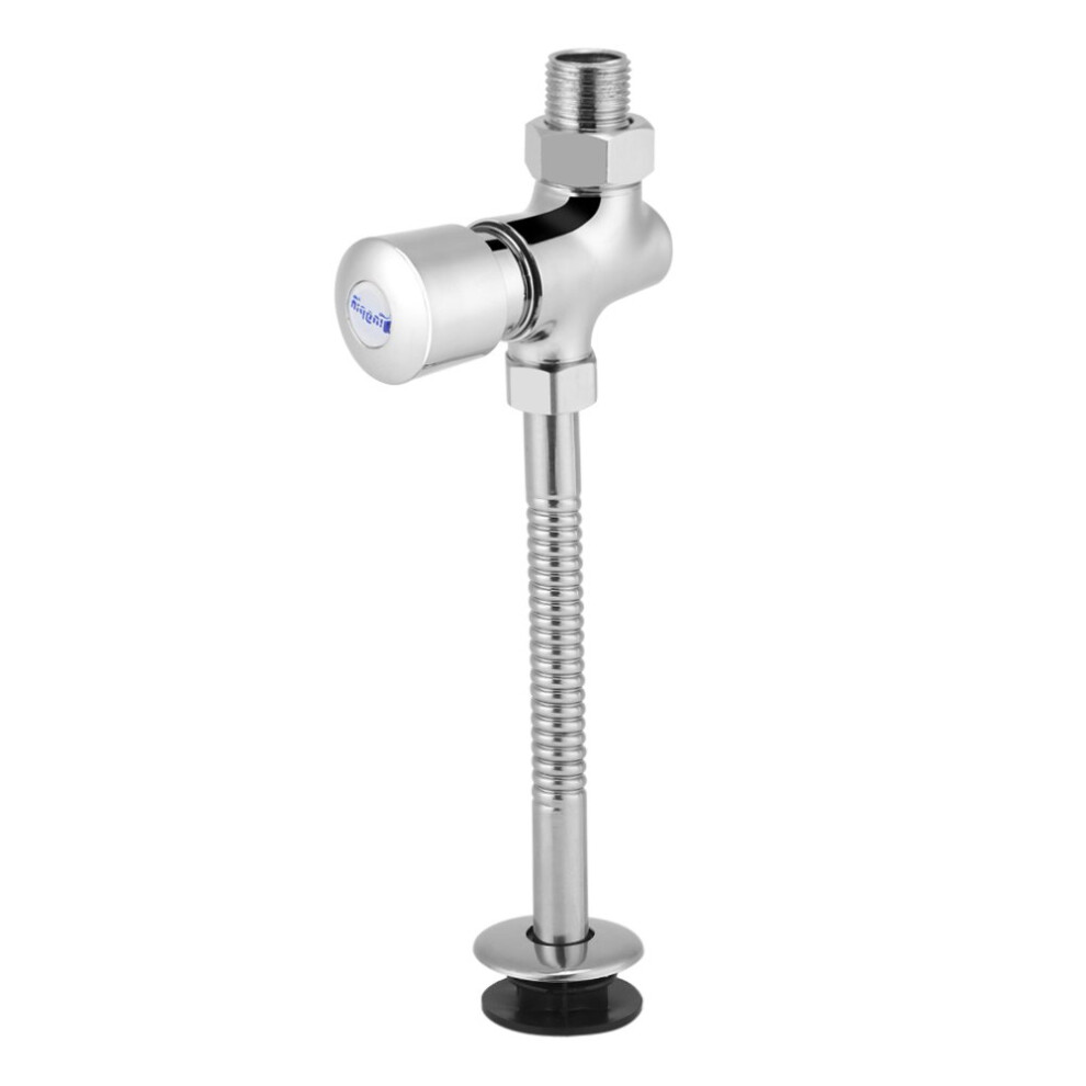 Urinal Flush Valve Heavy Duty Polished Chrome Manual Piston With Leak Prevention For Commercial Bathroom 9164114239181