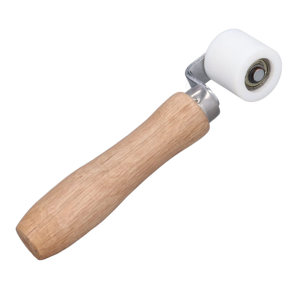 Seam Roller 28Mm Heat Resistant Silicone With Ergonomic Wooden Handle For Roofing And Wallpaper 9113335592537