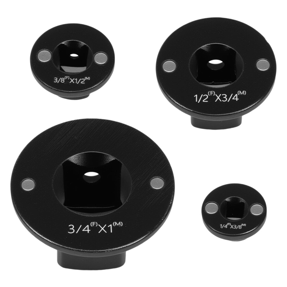 2025 Low Profile Impact Socket Adapter Set 4Pcs Chrome Molybdenum Ratchet Adapter Kit For Tight Spaces 9365369450844
