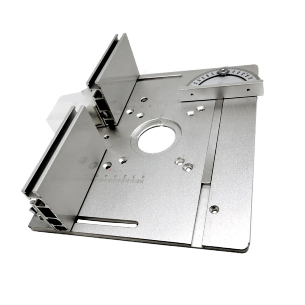 Aluminum Alloy Router Table Insert Plate With Adjustable Sliding Fence For Precision Woodworking 9365369450899