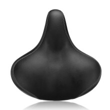 Comfortable Gel Bike Saddle Extra Wide Ergonomic Soft Cushion for Mountain and Road Bikes Black