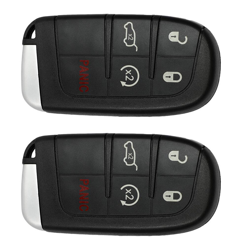 Key Fob Shell Replacement For Chrysler 300 2011Â2018, Durable Impact Protection, Easy Snap Install, 2Pcs 9164114239792