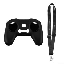 Silicone Case with AntiLoss Lanyard, Scratch Protection Black for DJI FPV and Avata Remote Controller