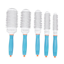 Round Hair Brush Set 5 Size Heat Resistant Professional Hair Styling Brushes for Salon Blow Dry