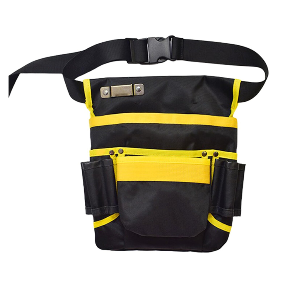 Tool Belt With Multipocket Canvas Waist Pouch Organizer, Waterresistant For Electricians 9164114239891