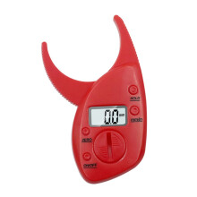 Fat Caliper Clip Portable Fat Measuring Tool With LCD Display For Fitness Tracking And Assessment Red