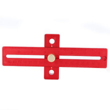Marking Ruler T-Shaped Woodworking Tool 170mm Anodized Aluminum Alloy with Clear Scale for Precision Measurement