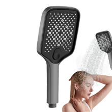 Pressure Shower Head 4 Modes PressureEnhancing Ergonomic Rain Shower Head For Pet Cleaning Large Coverage