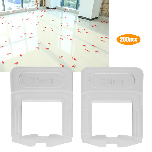Efficient Tile Installation Tool Set 2.5Mm Tile Leveling System Clips High Bearing Capacity Easy To Use For Ceramic Stone Tile Workwear Resistant 2