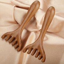 2PCS Pet Grooming and Wooden Scalp Massage Comb Set with SelfCleaning Design for Hair Care and Stress Relief