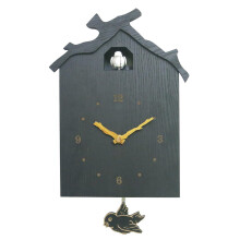 Cuckoo Clock With Working Bird, Wooden Pendulum Clock, Sturdy Construction, Birthday Housewarming Gift
